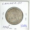 Image 1 : 1942-silver canadian 50c