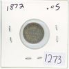 Image 1 : 1872 Canadian 5 cent silver coin