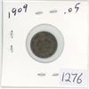 Image 1 : 1909 Canadian 5 cent silver coin