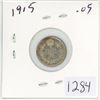 Image 1 : 1915 Canadian 5 cent silver coin
