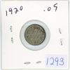 Image 1 : 1920 Canadian 5 cent silver coin