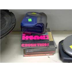LOT OF CD'S VHS AND WALKMAN