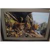 Image 1 : FRAMED PRINT " LEOPARD SENTRY"    ITEM #11001