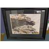 Image 1 : FRAMED PRINT " SNOW LEOPARDS" BALKE   ITEM #10860