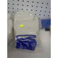 PKG OF COTTON GLOVE LINERS (6 pr)