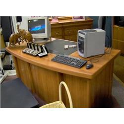 CHERRY MAPLE EXECUTIVE DESK