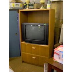 OAK BOOKCASE W / LATERAL FIE DRAWERS