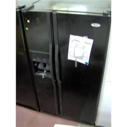 WHIRLPOOL DOUBLE DOOR FRIDGE W/ ICE & WATER  (DAMAGED)