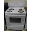 Image 1 : GE SELF CLEANING WHITE STOVE DAMAGED