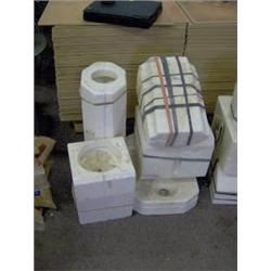 CERAMIC MOLDS APPROX.. 5 LARGE PIECES