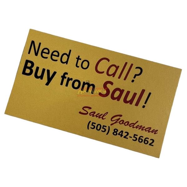 Better Call Saul (2015-2022) - "Need to Call" Saul Goodman Business Card