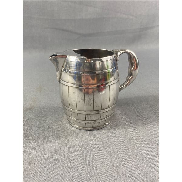 Scarce 1901 Silver Barrel Jug