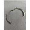 Image 3 : 925 Sterling Silver w/ Stones Hinged Bangle, Oval Shape, One Safety Clasp