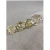 Image 2 : 4 1920's -30's Glass Drawer/ Cabinet Knobs