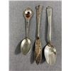 Image 1 : 2 Sterling Silver Miniature Spoons & Miniature Butter Knife