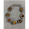 Image 1 : Vintage Baltic Amber Beads Bracelet, Self Adjusting Length, Original Patina