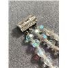 Image 2 : Beautiful Triple Strand Crystal Bracelet & Crystal Drop Clip On Earrings