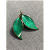 Image 2 : 1950's David Anderson Sterling With Enamel Brooch & Earrings Set. Made in Norway
