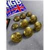 Image 2 : Vintage Military Cloth Patches & Brass Buttons- Includes Canadian Rangers Patch & Pin