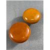 Image 2 : 4 Vintage 1930's Butterscotch Bakelite Door Handles