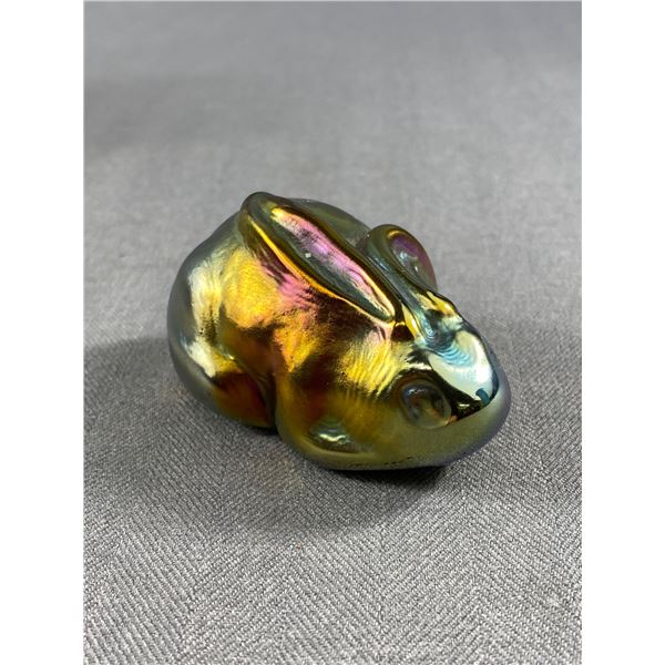 Robert Held Art Glass Paperweight Rabbit Unsigned