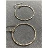 Image 2 : 3 Pairs Sterling Silver Hoop Earrings. 3 Different Sizes. All Marked & Tested