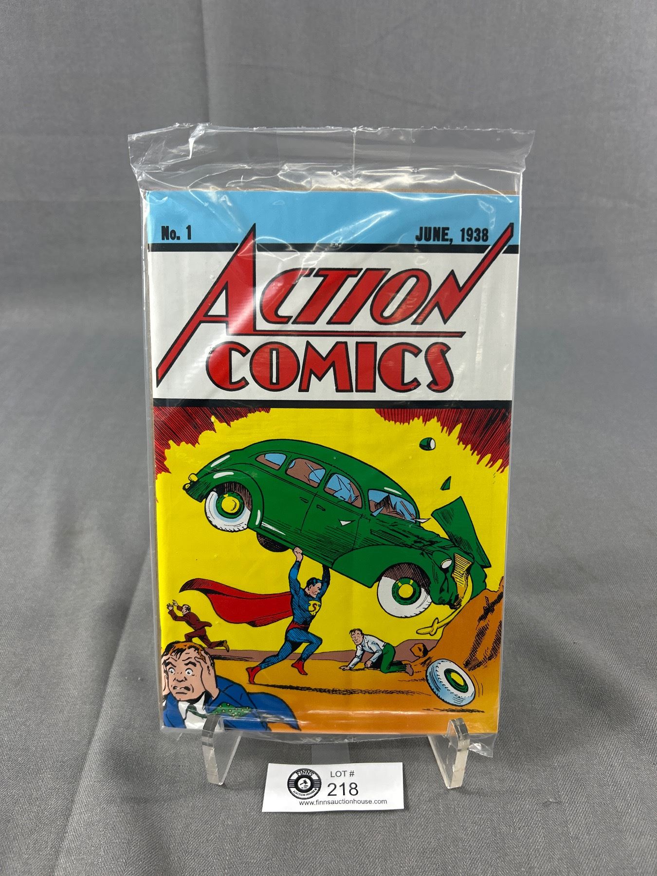 Action Comics Reprint 1938 Reprint Action Comics. Sealed Bag w/ C.O.A. 9.9 Condition