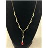 Image 2 : Lovely Vintage Lavaliere Choker Necklace, Original Patina, 17" L