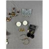 Image 2 : Jewelry Lot 3 Necklaces and 12 Earrings