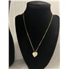 Image 2 : Gold tone Metal Belt and 1 Butler Hallmarked Heart Pendant