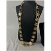 Image 3 : Gold tone Metal Belt and 1 Butler Hallmarked Heart Pendant