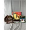 Image 1 : Vintage Christmas Lot - Christmas Carol Clock, Victorian Villiage Clock & Holiday Superstars Christm