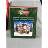 Image 2 : Vintage Christmas Lot - Christmas Carol Clock, Victorian Villiage Clock & Holiday Superstars Christm