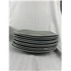 Image 2 : Lot Of Mikasa Swirl Square Graphite Mugs, Plates, Bowls & More