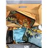 Image 2 : Lot Of Vintage Tablecloths, Hankies, Fabric Pieces & More