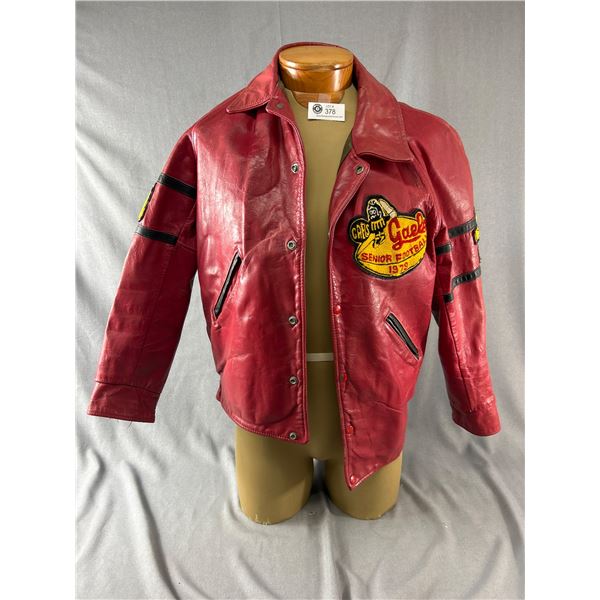 Vintage 1979 Gael's Football Varsity Leather Jacket