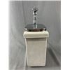 Image 2 : Vintage Ice Cream Syrup Dispenser w/ Pump. Approx. 13" Tall x 4" x 6 3/4"