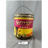 Image 1 : Vintage Bapco Satin-Glo 1 Gallon Paint Can. Black Americano Graphics