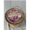 Image 3 : Vintage Bapco Satin-Glo 1 Gallon Paint Can. Black Americano Graphics