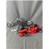 Image 1 : Metal American Chopper "Jet Bike" & 1/18 Scale Metal Indy Car