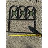 Image 2 : Metal Garden/Lawn Fencing Lot w/Glass Butterfly Accents. 18" x 17 3/4" & 18" x 6". NO SHIPPING!