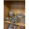 Image 2 : Lot Of Vintage Gold Trim Glass Décor - Ribbed Sugar & Cream, Divided Dishes, Bowls & More