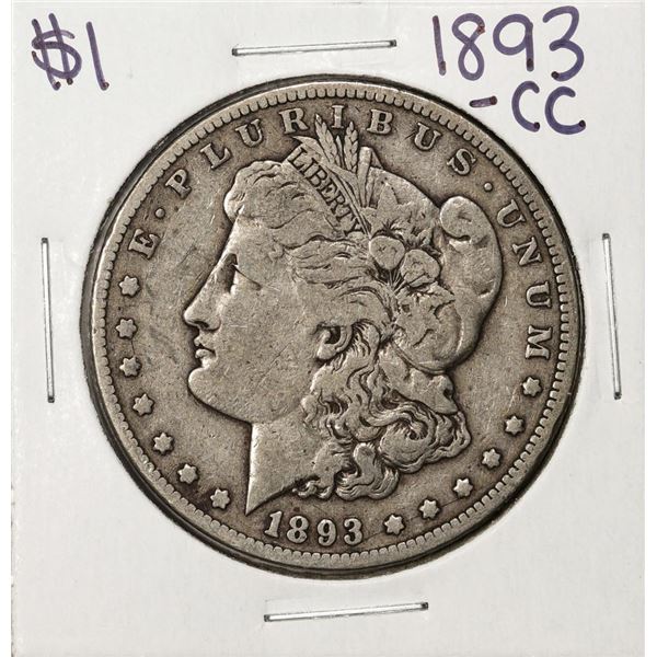 1893-CC $1 Morgan Silver Dollar Coin