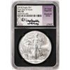 Image 1 : 2018 $1 American Silver Eagle Coin NGC MS70 First Day of Issue Jones Signature