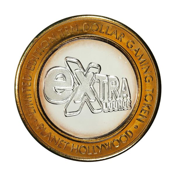 .999 Silver Planet Hollywood Casino Las Vegas $10 Limited Edition Casino Gaming Token