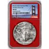 Image 1 : 2016-(S) $1 American Silver Eagle Coin NGC MS69 Struck at San Francisco Red Core