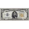 Image 1 : 1934A $5 North Africa WWII Emergency Issue Silver Certificate Note