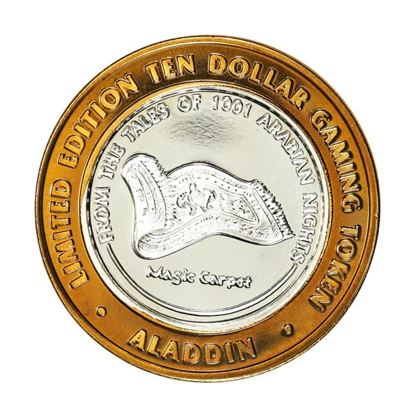 .999 Silver Aladdin Resort Casino Las Vegas, NV $10 Limited Edition Gaming Token