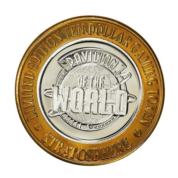 .999 Silver Stratosphere Las Vegas, Nevada $10 Casino Limited Edition Gaming Token