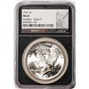 Image 1 : 1923 $1 Peace Silver Dollar Coin NGC MS65 Vaultbox Series 3